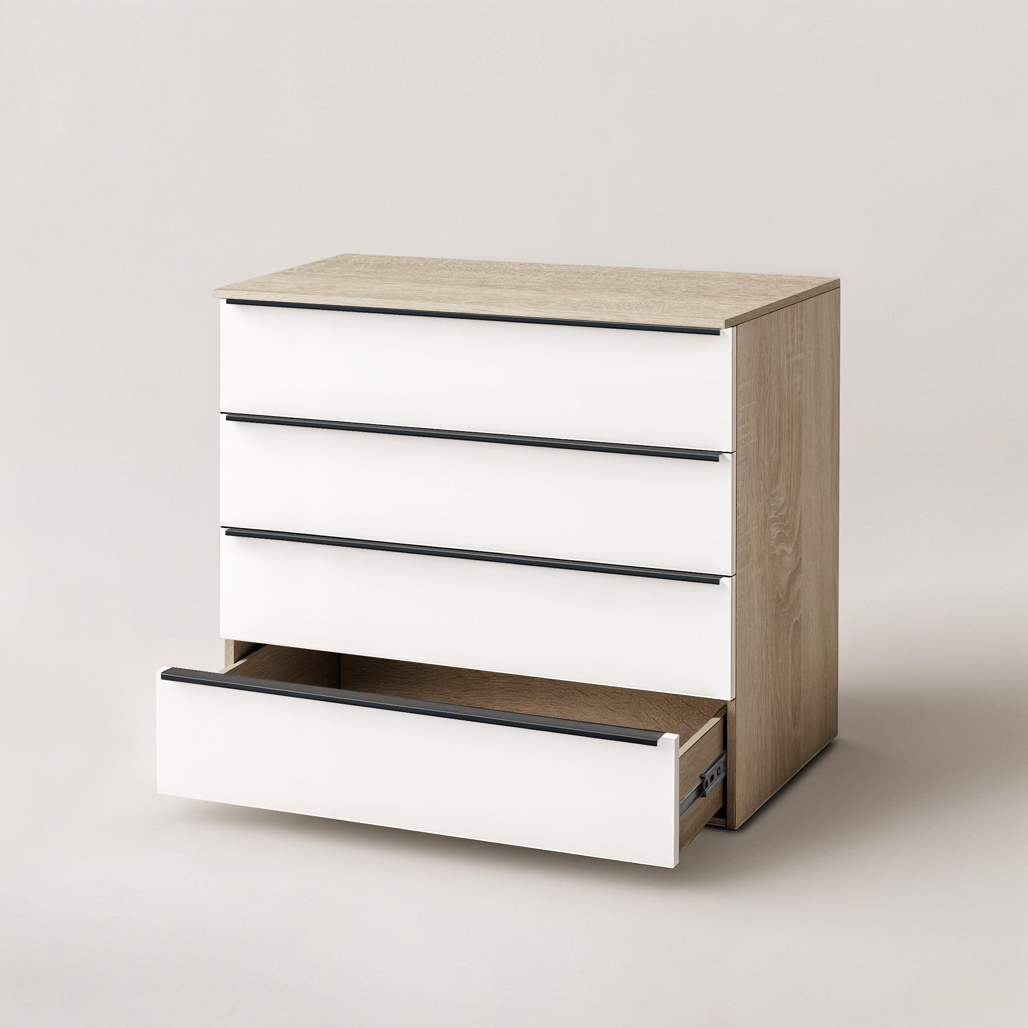 Комод на 4 шухляди FTX-4 1000х544х1014 мм Дуб Сонома/Білий - фото 3