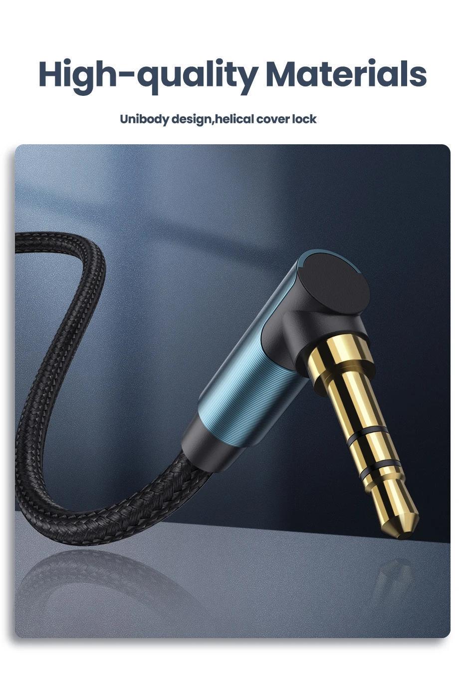 Кабель UGREEN 3.5 мм minijack стерео AUX TRS 3-пиновая нейлоновая оплетка 1,5 м Черный (60180) - фото 3 Кабель UGREEN 3.5 мм minijack стерео AUX TRS 3-пиновая нейлоновая оплетка 1,5 м Черный (60180) - фото 3