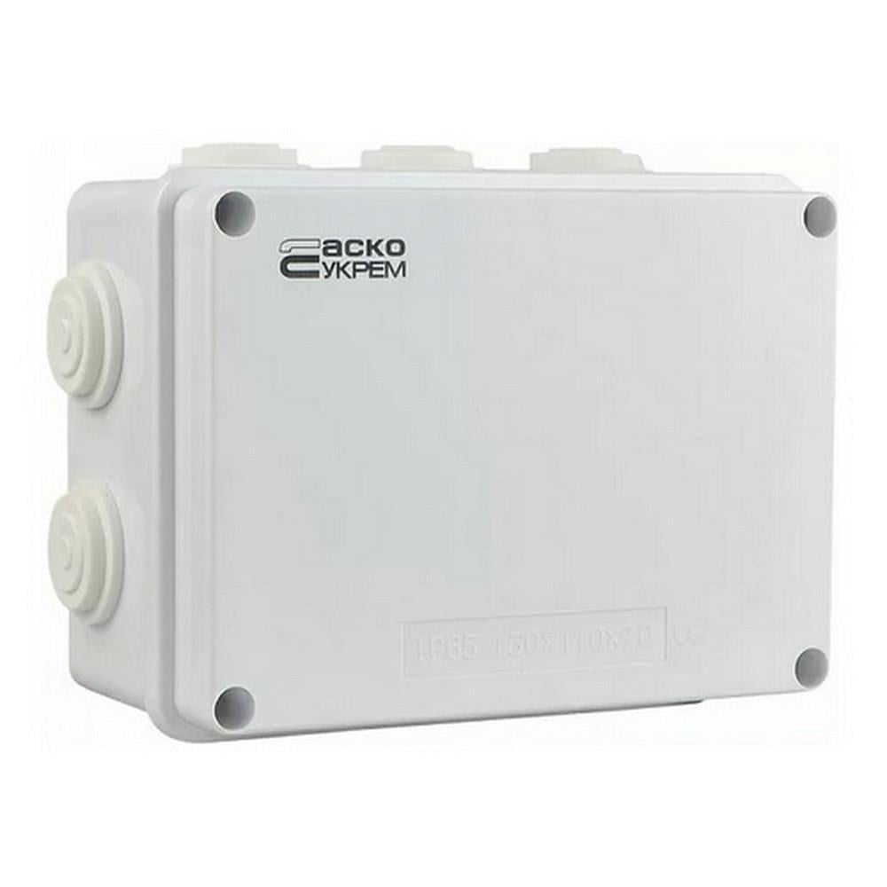 Коробка распределительная АСКО-УКРЕМ 150x110x70 мм IP65 Белый (A0150170019)