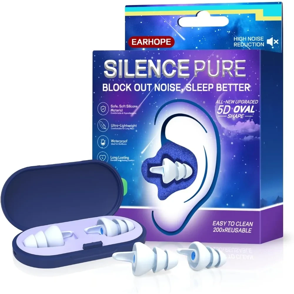 Беруши универсальные Silence Pure двух для сна размеров S и M с SNR 27 дБ