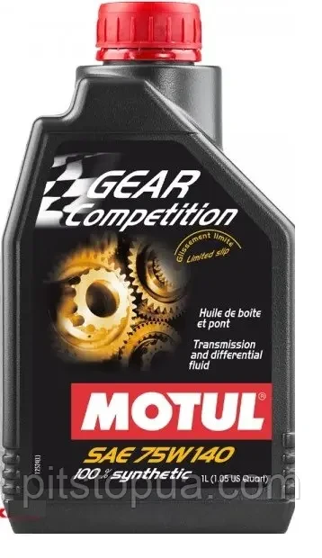 Масло GEAR COMPETITION 75W-140 1 л (823501) Масло GEAR COMPETITION 75W-140 1 л (823501)