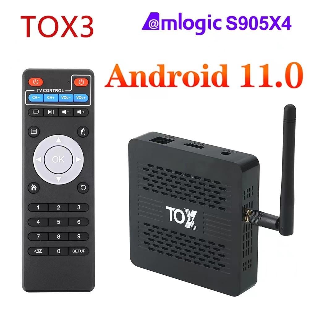 Смарт приставка Ugoos TOX3 4/32 Amlogic S905X4 Android 11 аеропульт з мікрофоном та гіроскопом (43568032_g10s) - фото 3