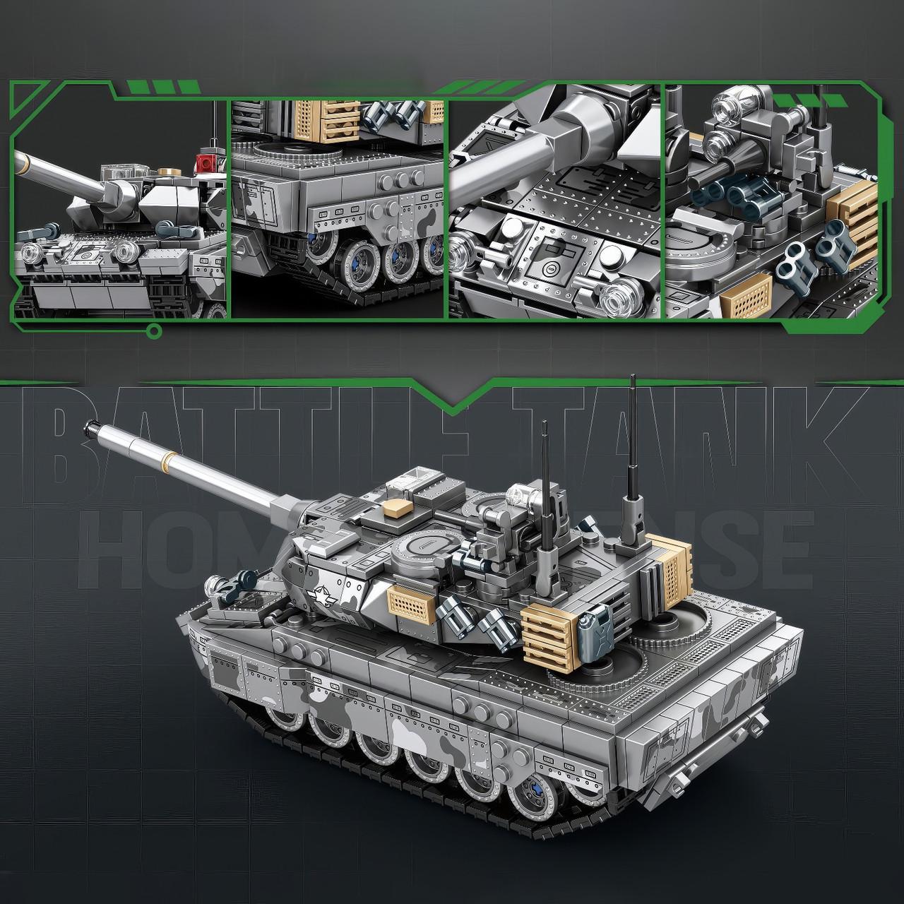 Конструктор Micro Diamonds Blocks Mingdi танк Leopard 2A7 618 дет. - фото 2