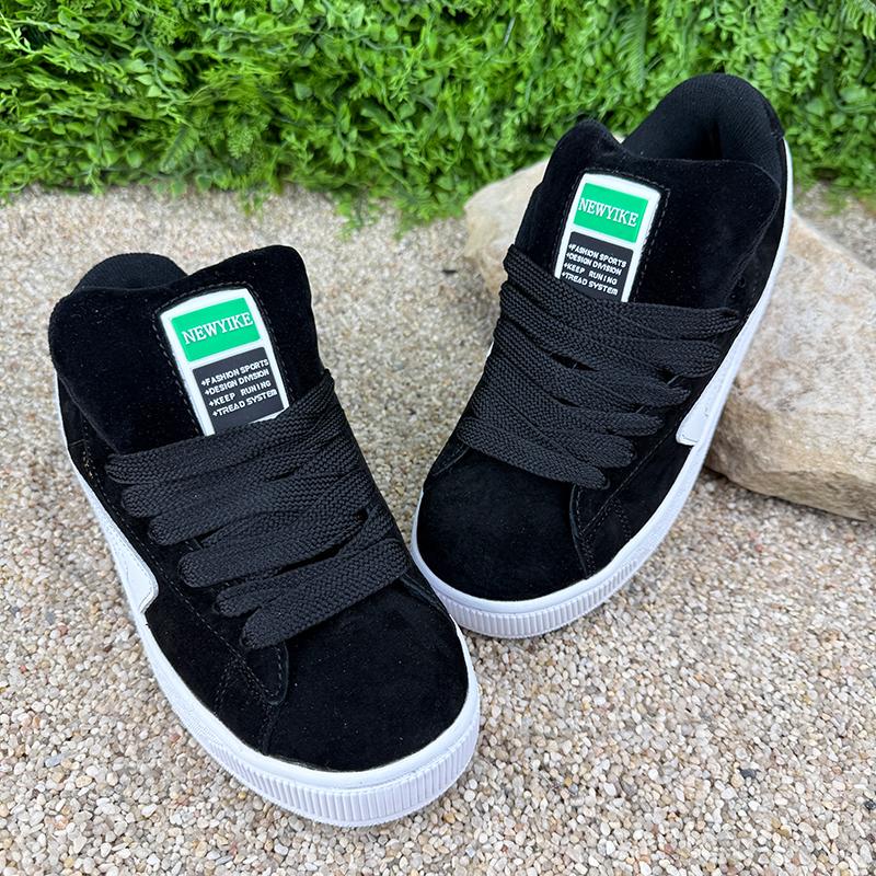 Кеди жіночі замшеві Suede XL Е-002062-4 p. 38 24 см Чорний