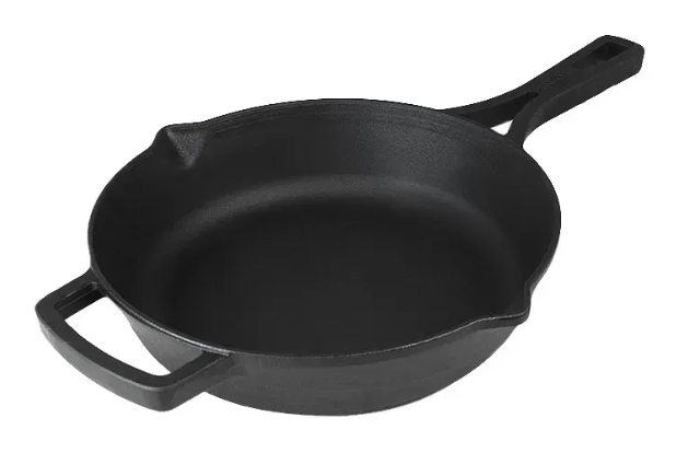 Сковорода-жаровня чугунная Brizoll monolith с литой ручкой та скляной крышкой 260х60 мм (M2660P-6) - фото 2