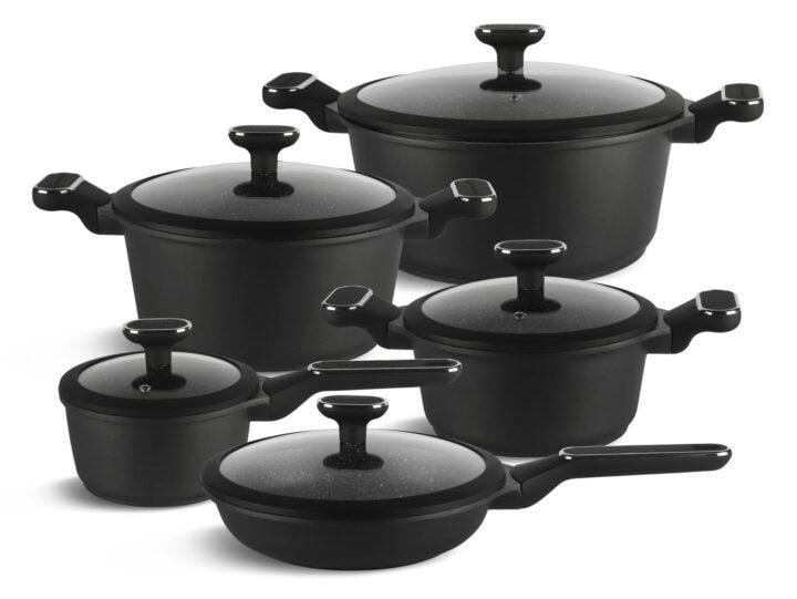 Набор посуды с крышками Edenberg EB-5631 из алюминия 10 пр. (57-46-EB-5631)