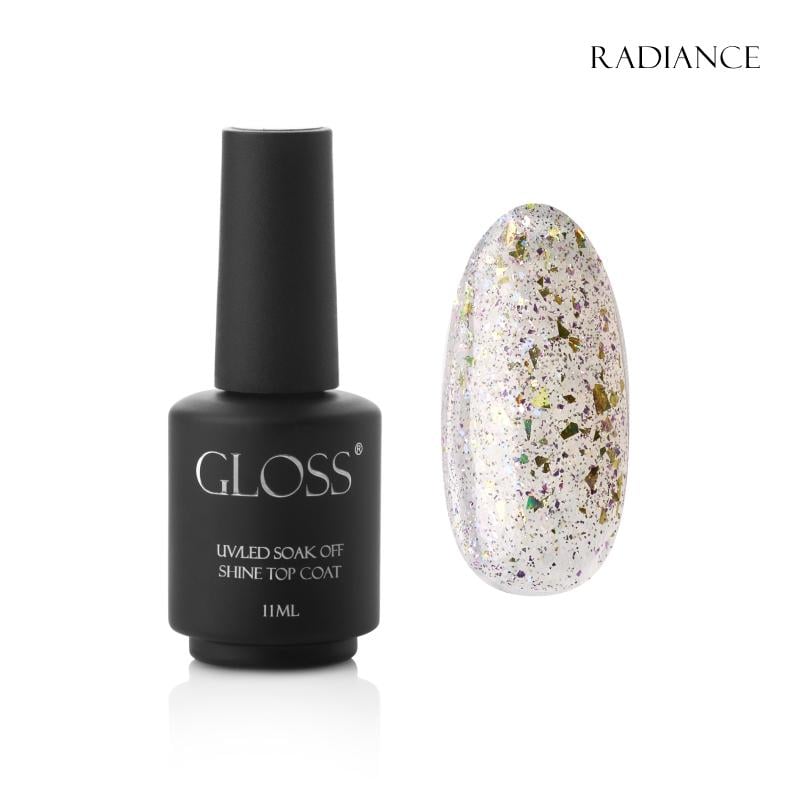 Топ для гель-лаку GLOSS Shine top coat 11 мл Radiance(23849)