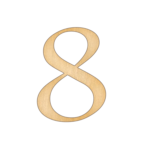 Заготовка з фанери №146 Вісімка-4 (5861)