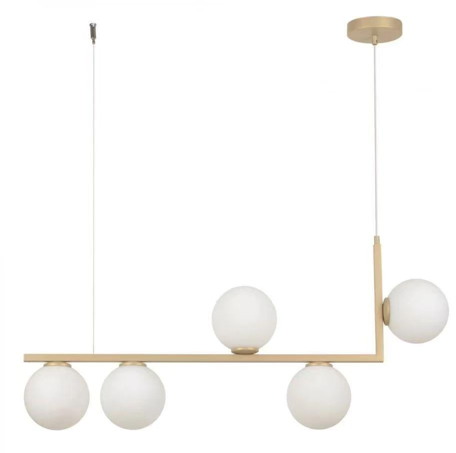 Люстра Valeso з металевим каркасом під пʼять ламп Е27 Мідний (V 8873-5 CP)