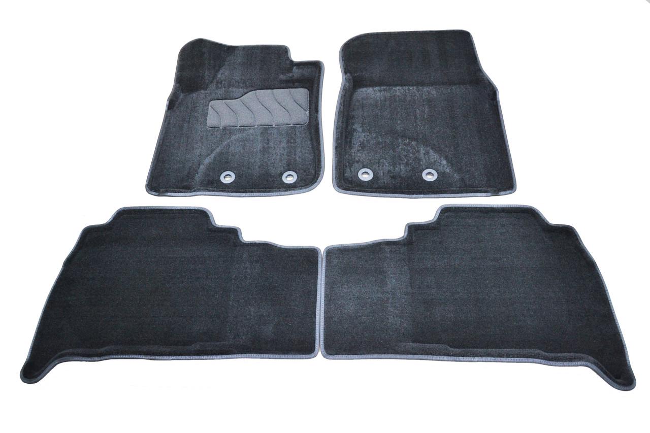 Коврики в салон ворсовые 3D Seintex Toyota Land Cruiser 200/Lexus LX570 2012 4 шт. Черный 84973