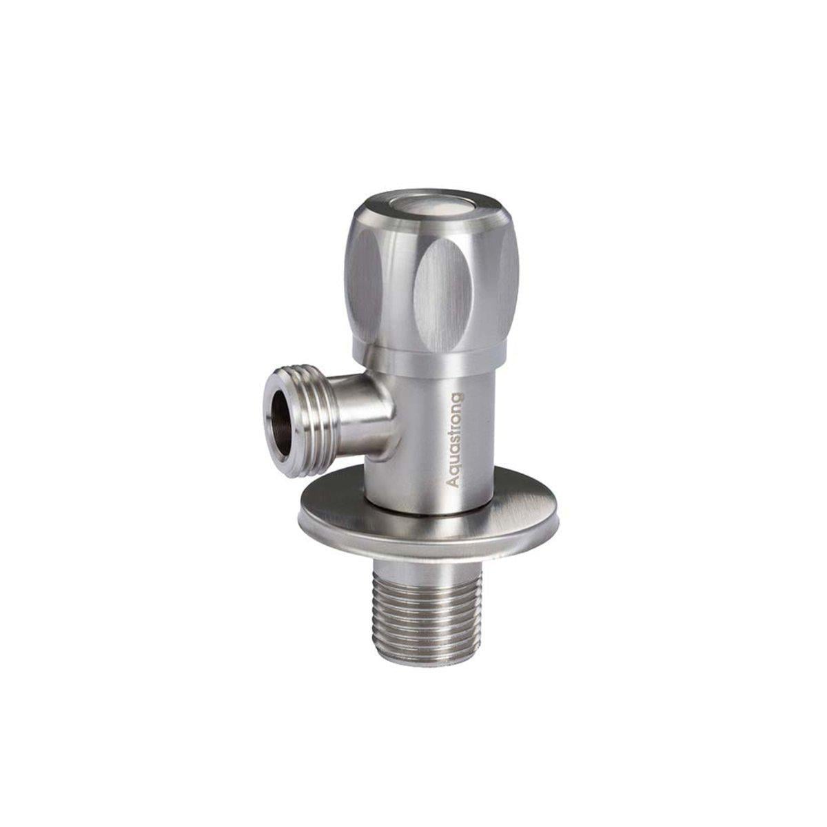 Кран угловой Aquastrong R7 1/2"x3/4" ЗЗ нержавеющая сталь (PUD-R709)