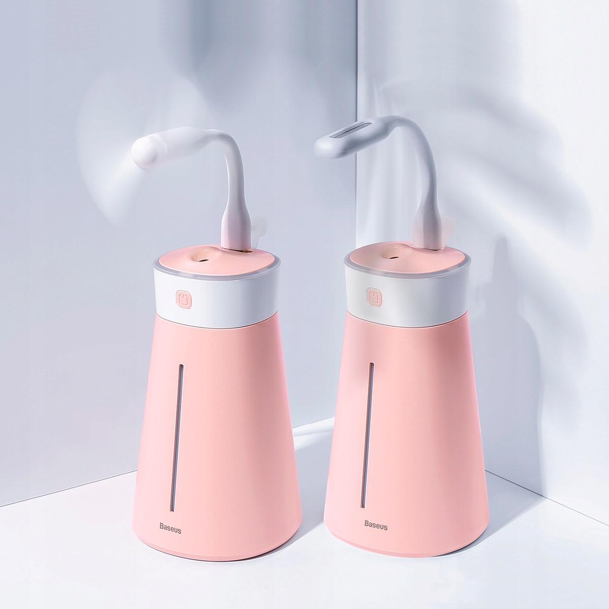 Зволожувач повітря BASEUS Slim Waist Humidifier USB Лампа/Вентилятор Рожевий (DHMY-B04) - фото 8