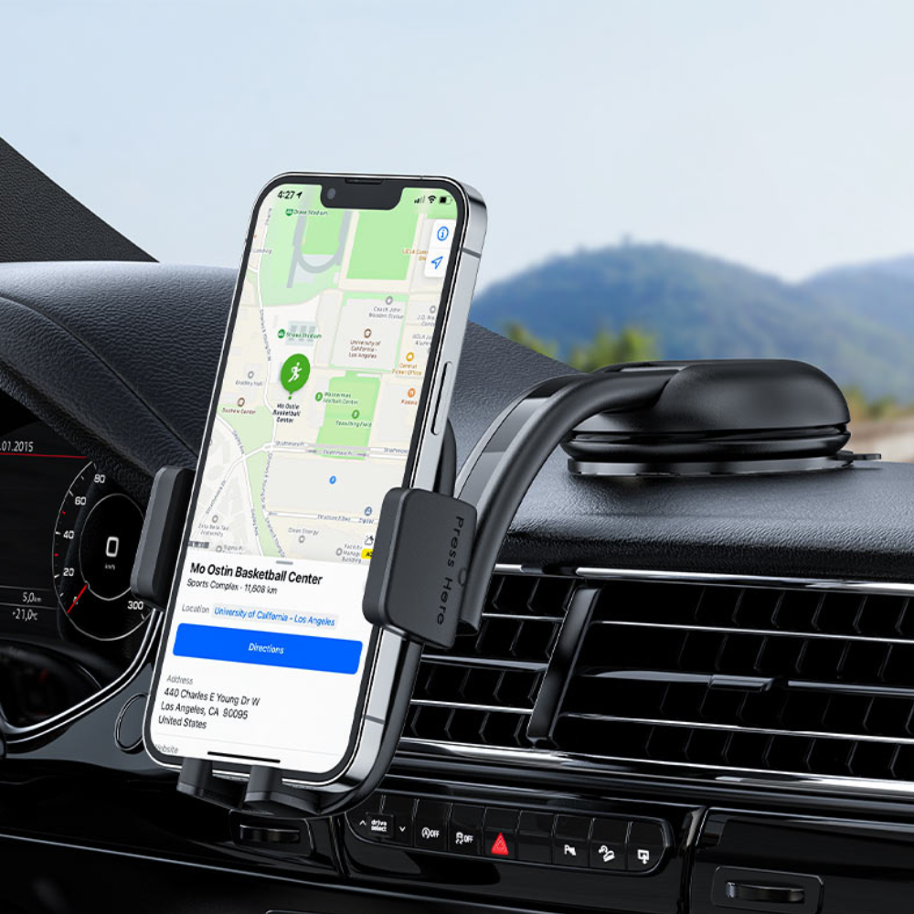 Тримач для телефона в машину Acefast на панель/скло/решітку Чорний (D5) - фото 5 Тримач для телефона в машину Acefast на панель/скло/решітку Чорний (D5) - фото 5