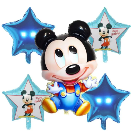Набор воздушных шаров фольгированных Микки Маус 5 шт. (2990235200)