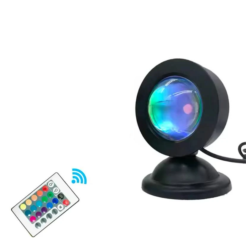 Нічник-проекційний світильник 16 кольорів захід сонця веселка USB Лампа (e063ef80)