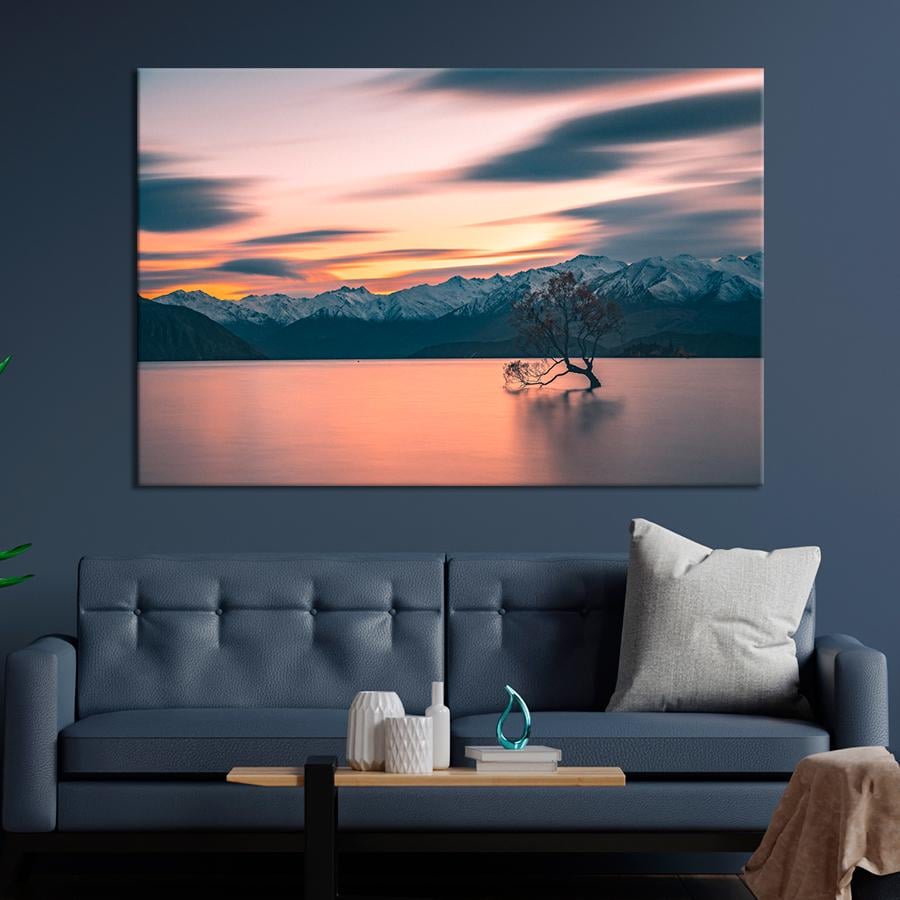 Картина природа Дерево в озере 51x34 см (A1080-1)