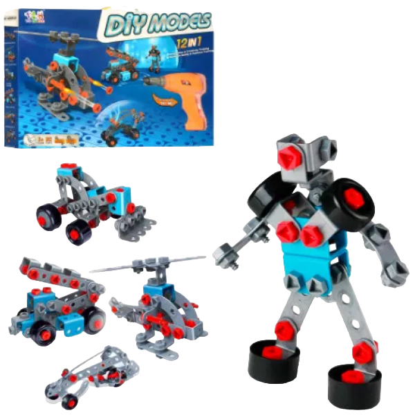 Детский развивающий конструктор Tu Le Hui Div Models 12в1 282 детали (TLH-16)