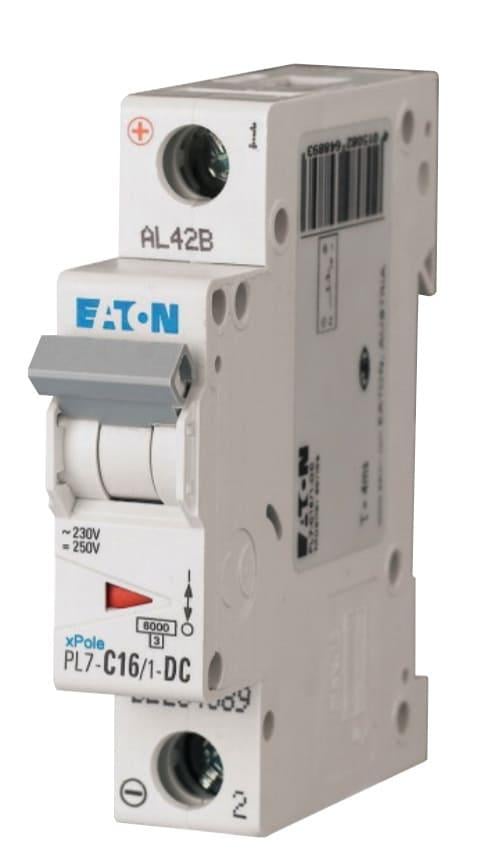 Автоматический выключатель Eaton Moeller 16A 10kA 1 полюс тип C PL7-C16/1-DC (42529) Автоматический выключатель Eaton Moeller 16A 10kA 1 полюс тип C PL7-C16/1-DC (42529)