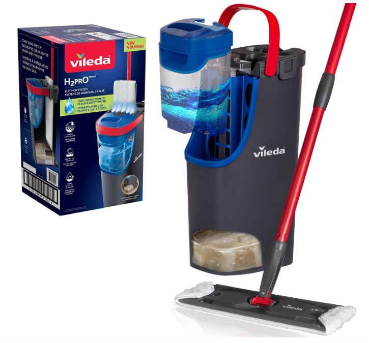 Набор для уборки Vileda H2PrO Flat Mop System с двойным резервуаром (175774)