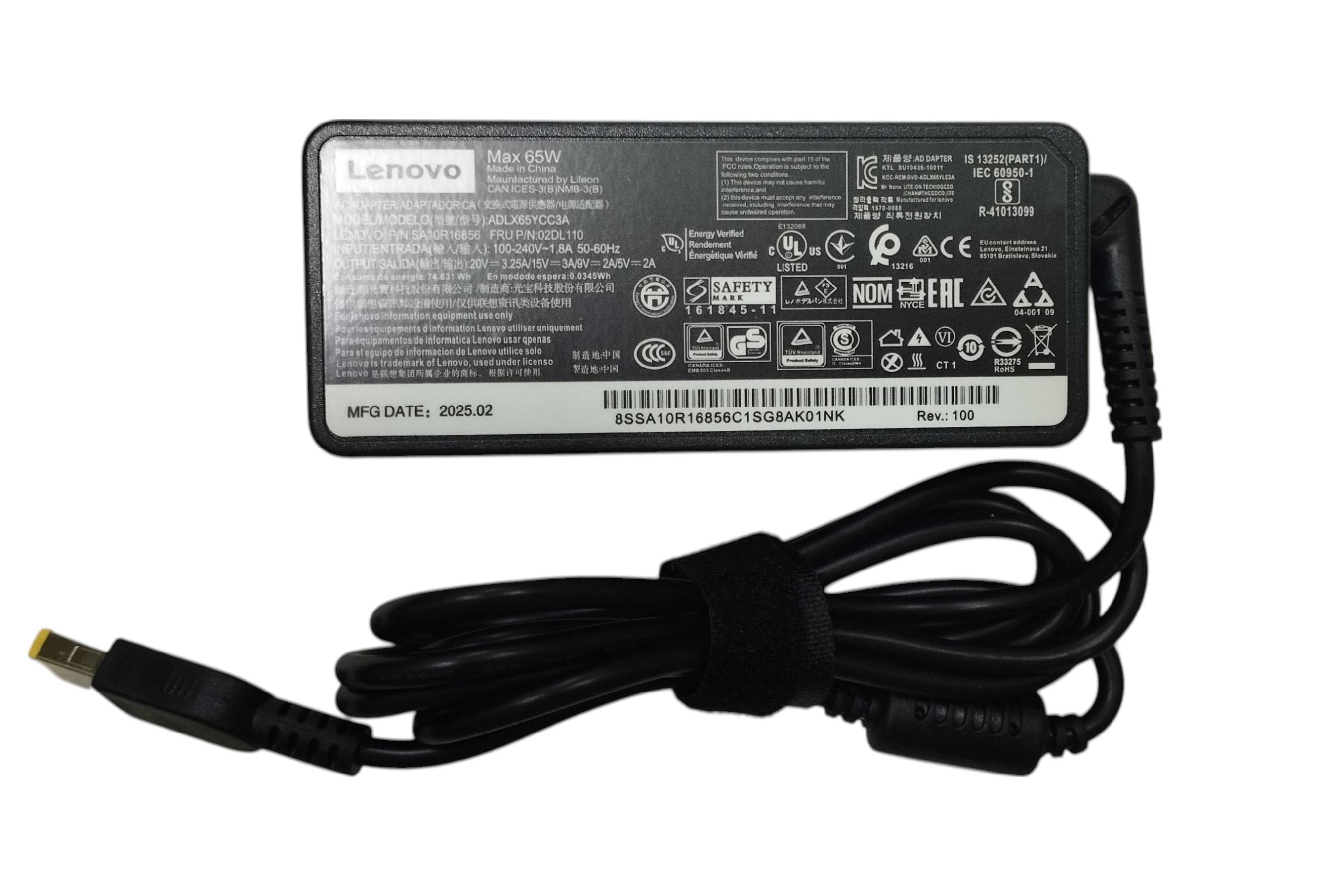 Блок питания для ноутбука Lenovo-IBM Yoga 45N0262 65W 20V 3,25A (009694)