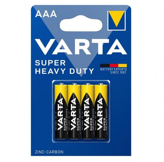 Батарейки Varta Super Heavy Duty zinc-carbon AAA 4 шт. (ERC-02003101414) - фото 1