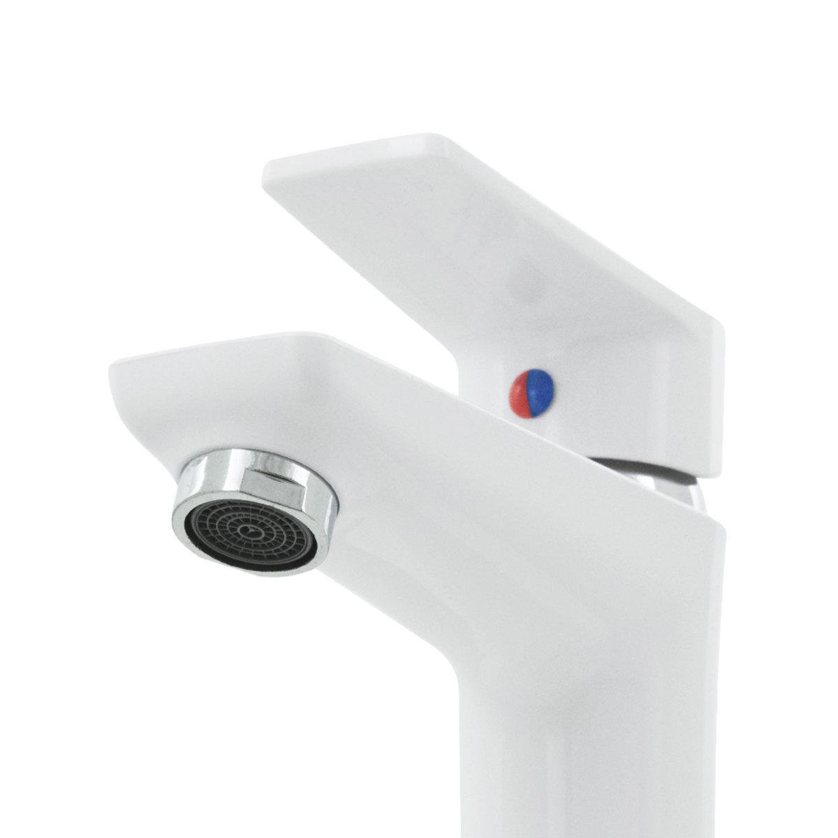 Смеситель для умывальника Rizo RP10W однорычажный в ванну из абс пластика врезной Белый - фото 3 Смеситель для умывальника Rizo RP10W однорычажный в ванну из абс пластика врезной Белый - фото 3