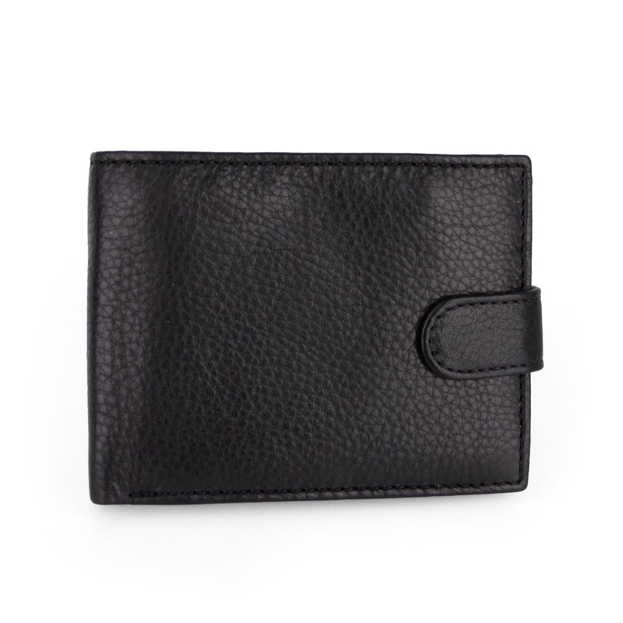Портмоне мужское кожаное Virginia Conti СВ 819 с кнопкой Черный (2929841083)