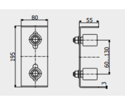 Обмежувач Roll Grand №2 кронштейн направляючих 2-х роликів для воріт вагою до 500 кг (1320) - фото 2 Обмежувач Roll Grand №2 кронштейн направляючих 2-х роликів для воріт вагою до 500 кг (1320) - фото 2