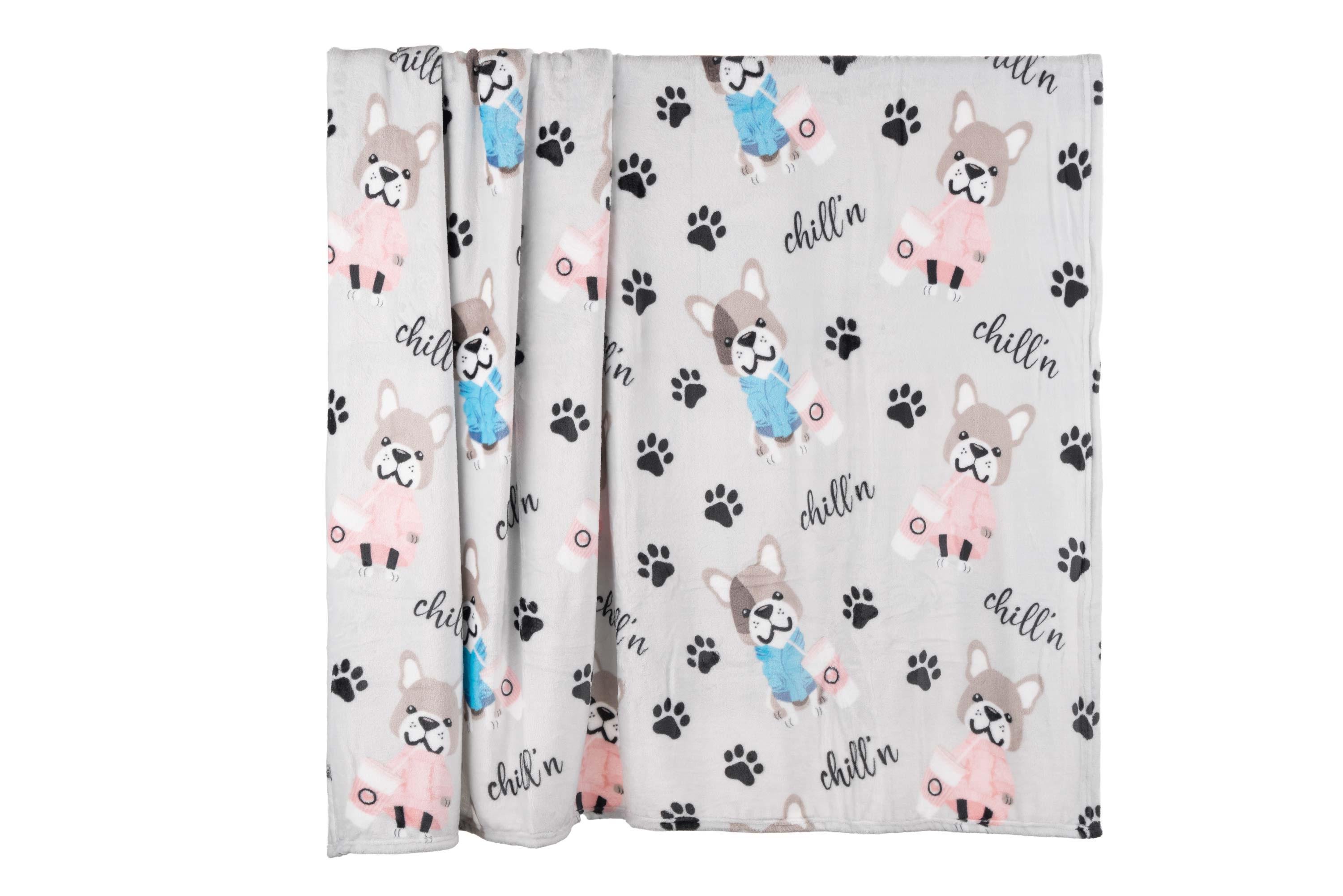 Плед Ardesto Flannel Бульдоги 160х200 см (ART0112PB) - фото 4 Плед Ardesto Flannel Бульдоги 160х200 см (ART0112PB) - фото 4