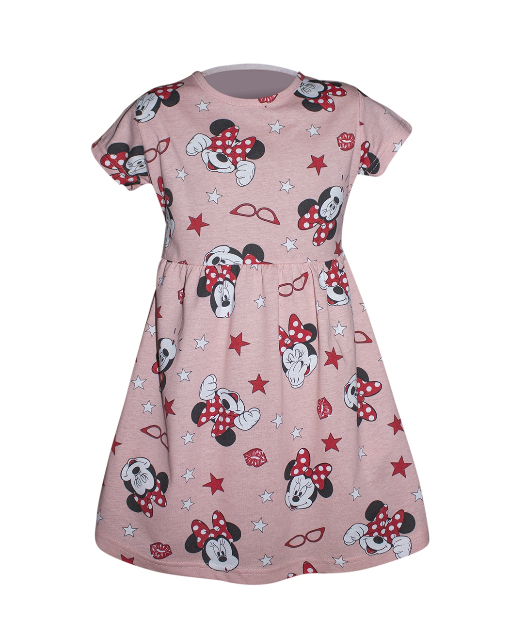 Летнее платье для девочки Минни 122 см Розовый