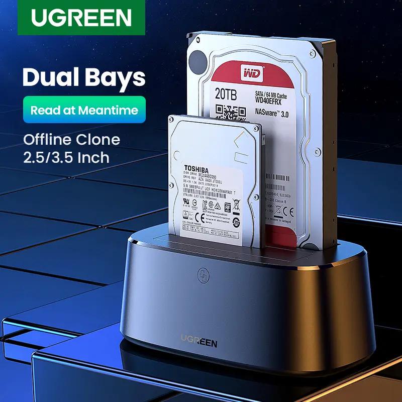 Док-станція UGREEN CM198 для жорстких дисків SATA SSD/HDD Black (50857) - фото 12