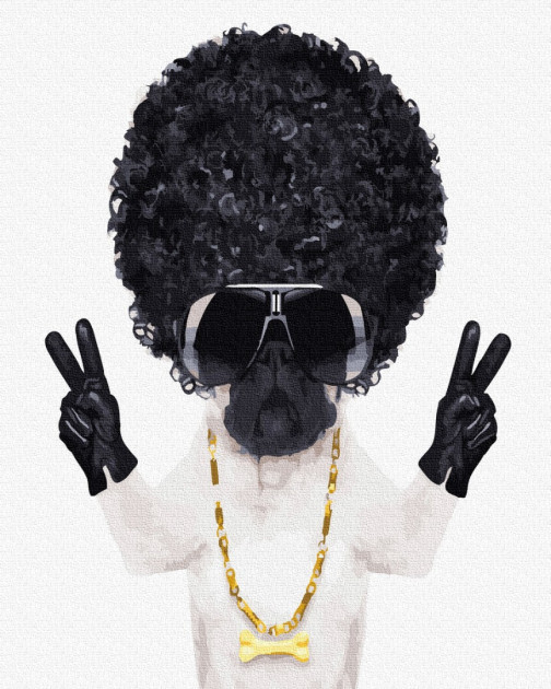 Картина по номерам Brushme Пес репер (GX22682)