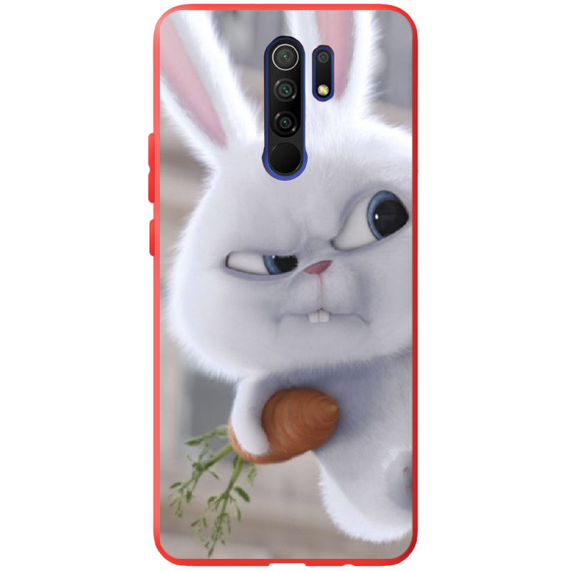 Чохол Boxface Xiaomi Redmi 9 Rabbit Snowball Червоний силікон (40233-up1116-41139)