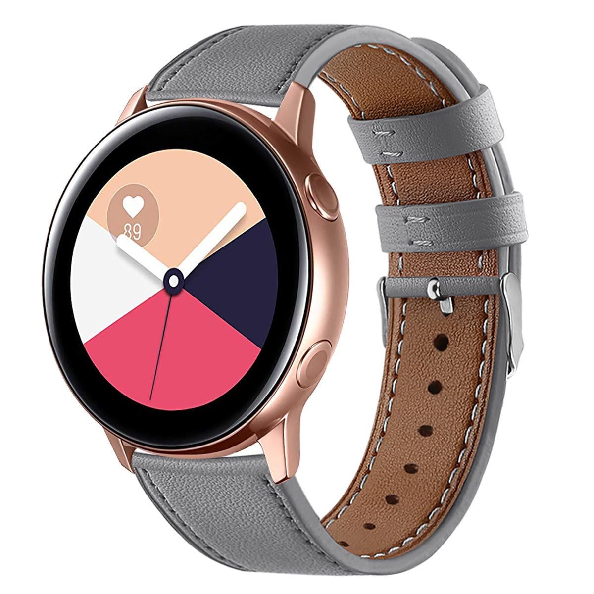 Ремінець для смарт-годиників Leather Youth шкіряний 20 мм для Amazfit Bip Lite S U S Сірий (2186P)