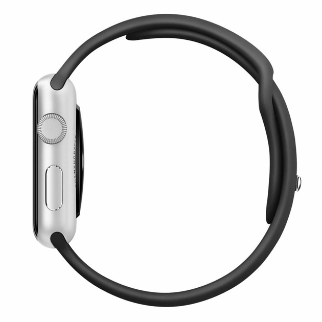 Ремешок силиконовый Sport Band для Apple Watch 42/44/45/49 мм Black (212-00494) - фото 4