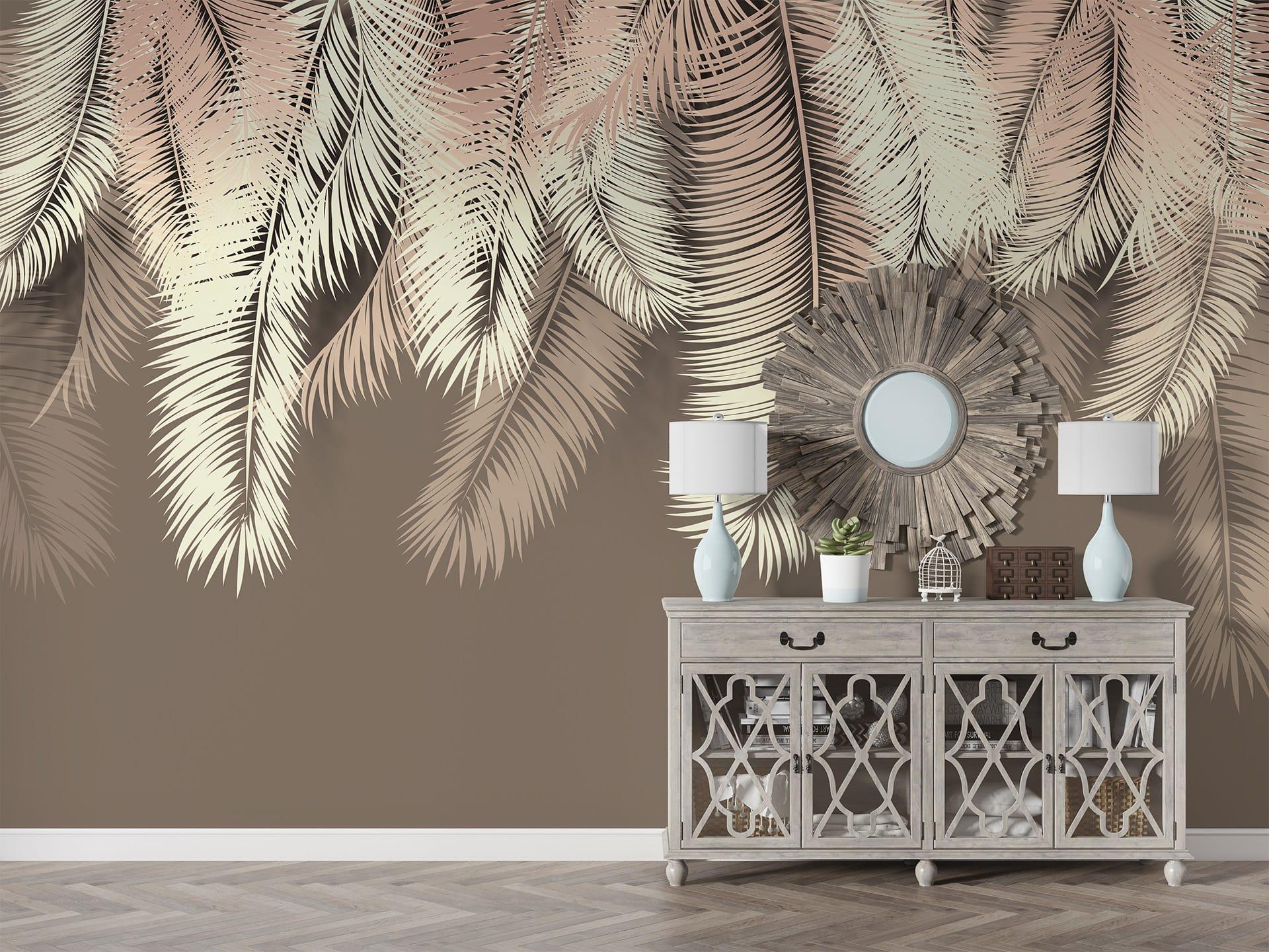 Фотошпалери флізелінові Styleo Print-walls Листя на стіні 0349 350х270 см (Pw-0349/3)