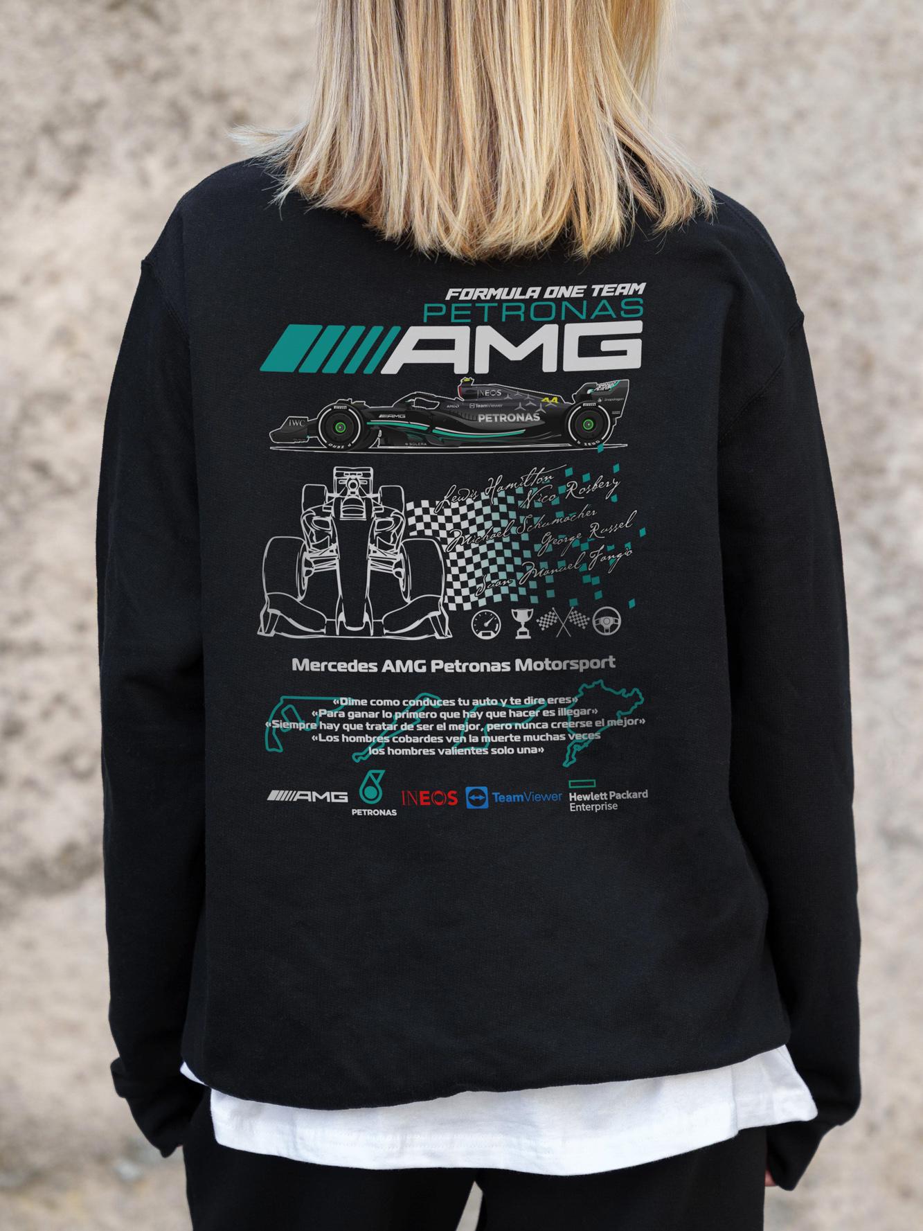 Свитшот оверсайз с принтом Without AMG 2XL/3XL Black (2XL/3XL8055578) - фото 7