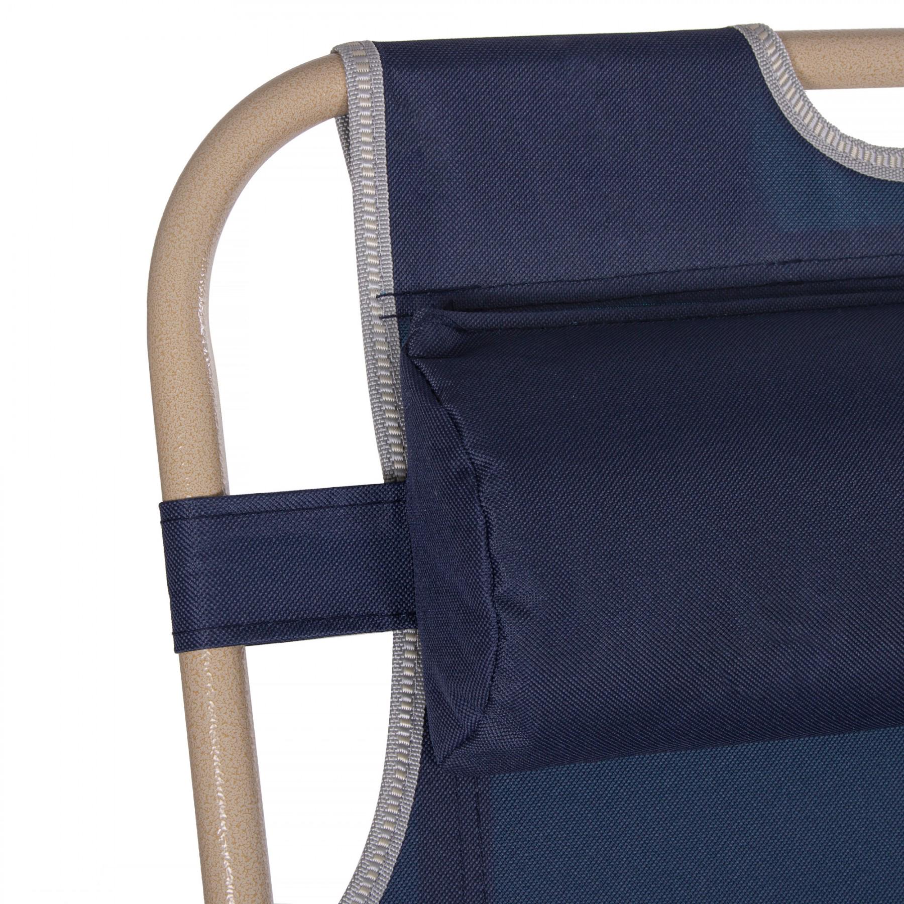 Шезлонг Springos Zero Gravity Синій (19971) - фото 4