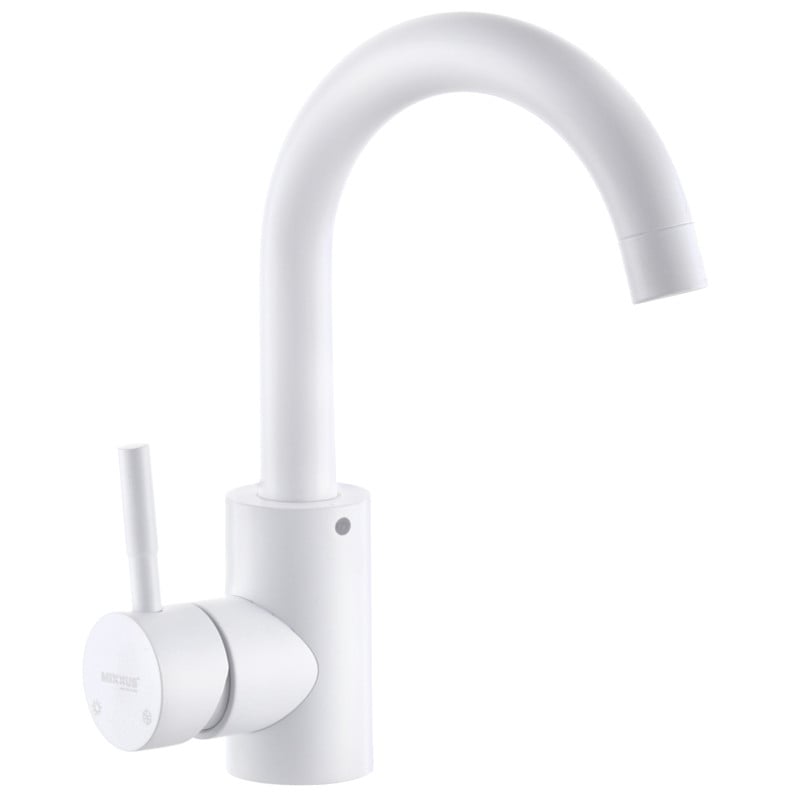 Смеситель для умывальника MIXXUS SUS-011-B из нержавеючей стали SUS304 White (MI5754)