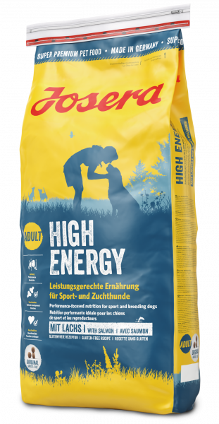 Корм полнорационный для активных собак JOSERA High Energy с лососем 15 кг