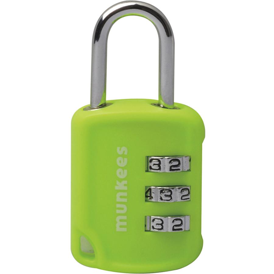 Брелок-замок Munkees 3605 Combi Lock 2 lime