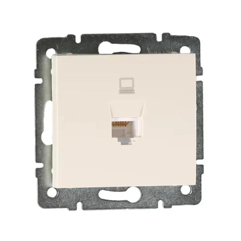 Розетка РС 1-я Rain 703-3088-139 Белый перламутр