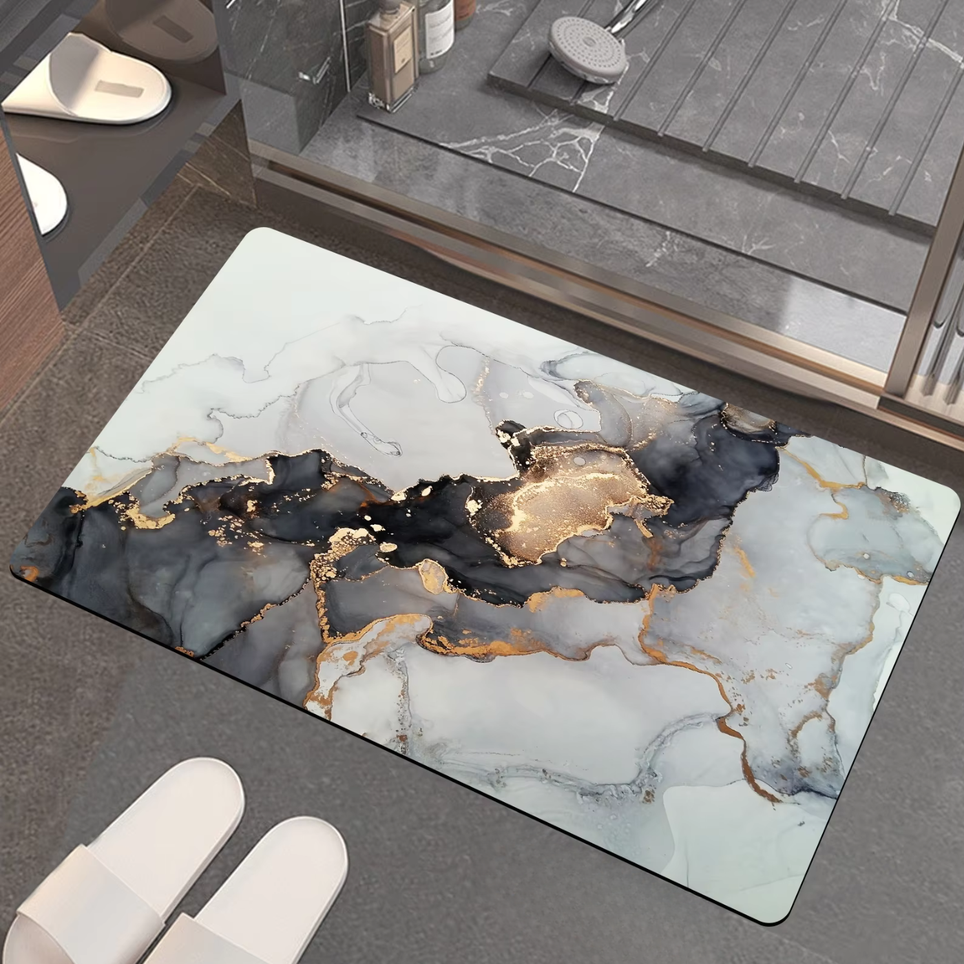 Коврик для ванной комнаты мягкий из диатомита с суперпоглощающим 50х80 см (BF-004) Коврик для ванной комнаты мягкий из диатомита с суперпоглощающим 50х80 см (BF-004)