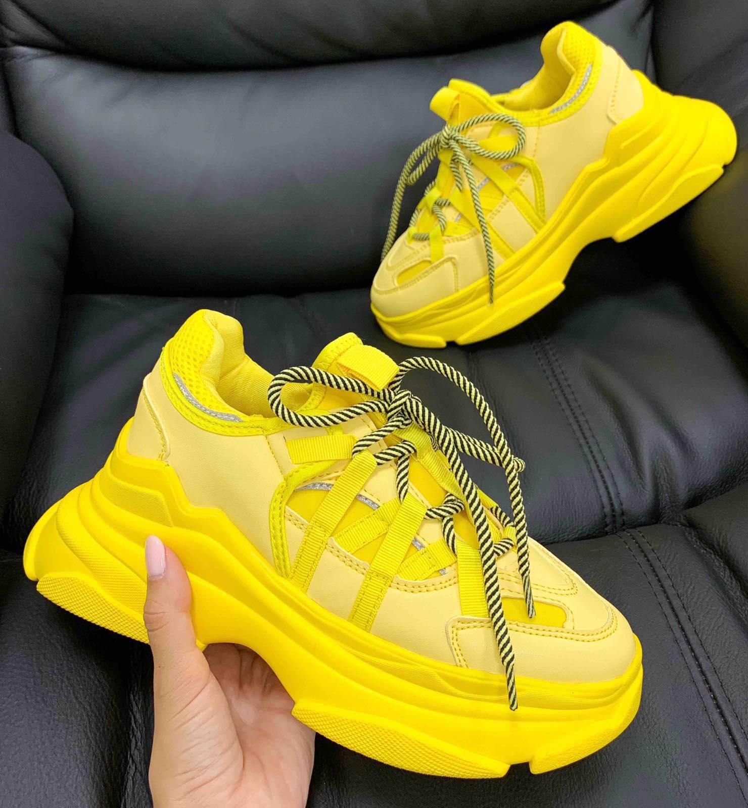 Кроссовки Covaleri B20282-3 р. 37 Желтый - фото 2