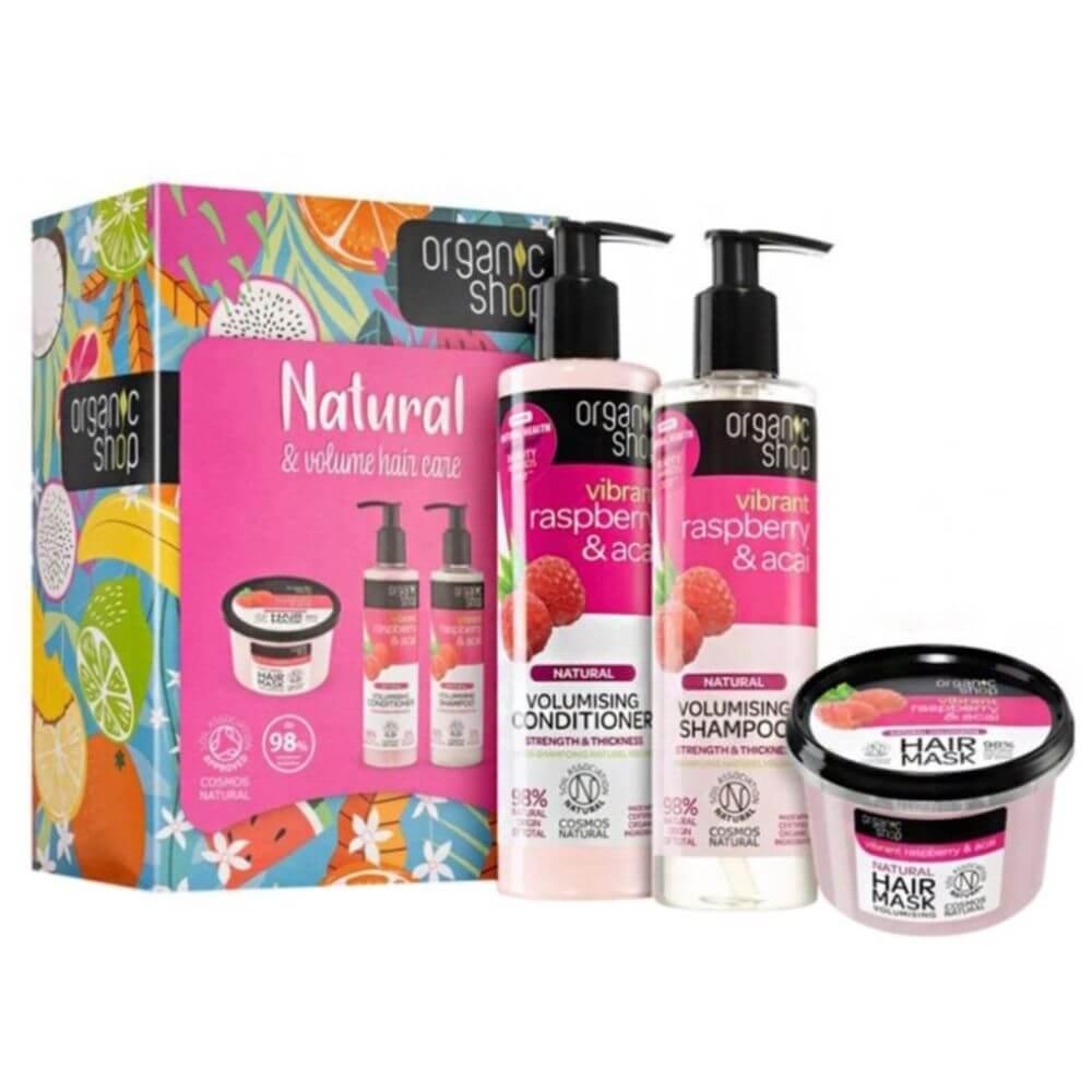 Набір для волосся Organic Shop Natural&Volume Hair Care Set 280 мл + 280 мл + 250 мл (5903794192270)