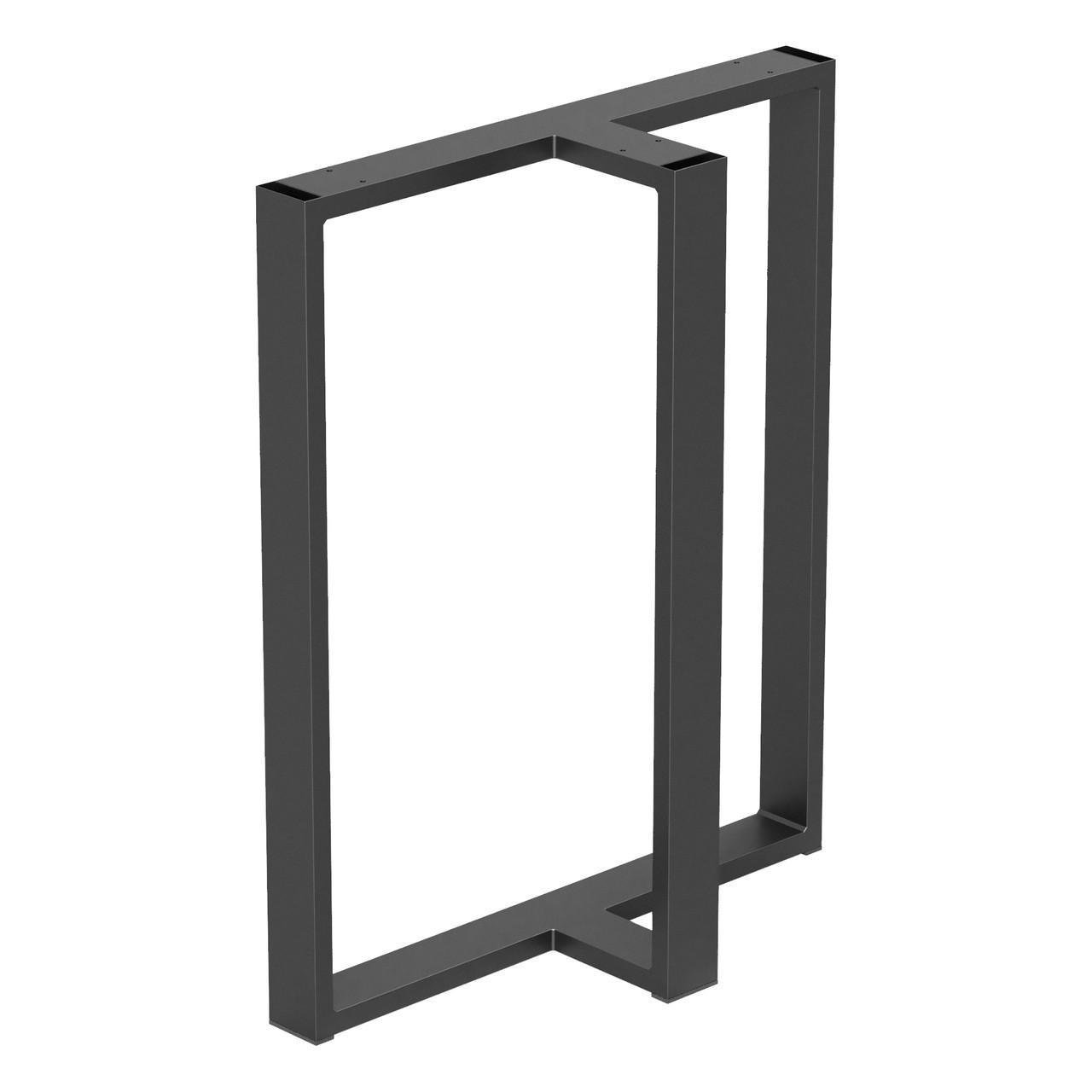 Опора для стола из металла 600х200 мм H 730 мм Черный (1036) Опора для стола из металла 600х200 мм H 730 мм Черный (1036)