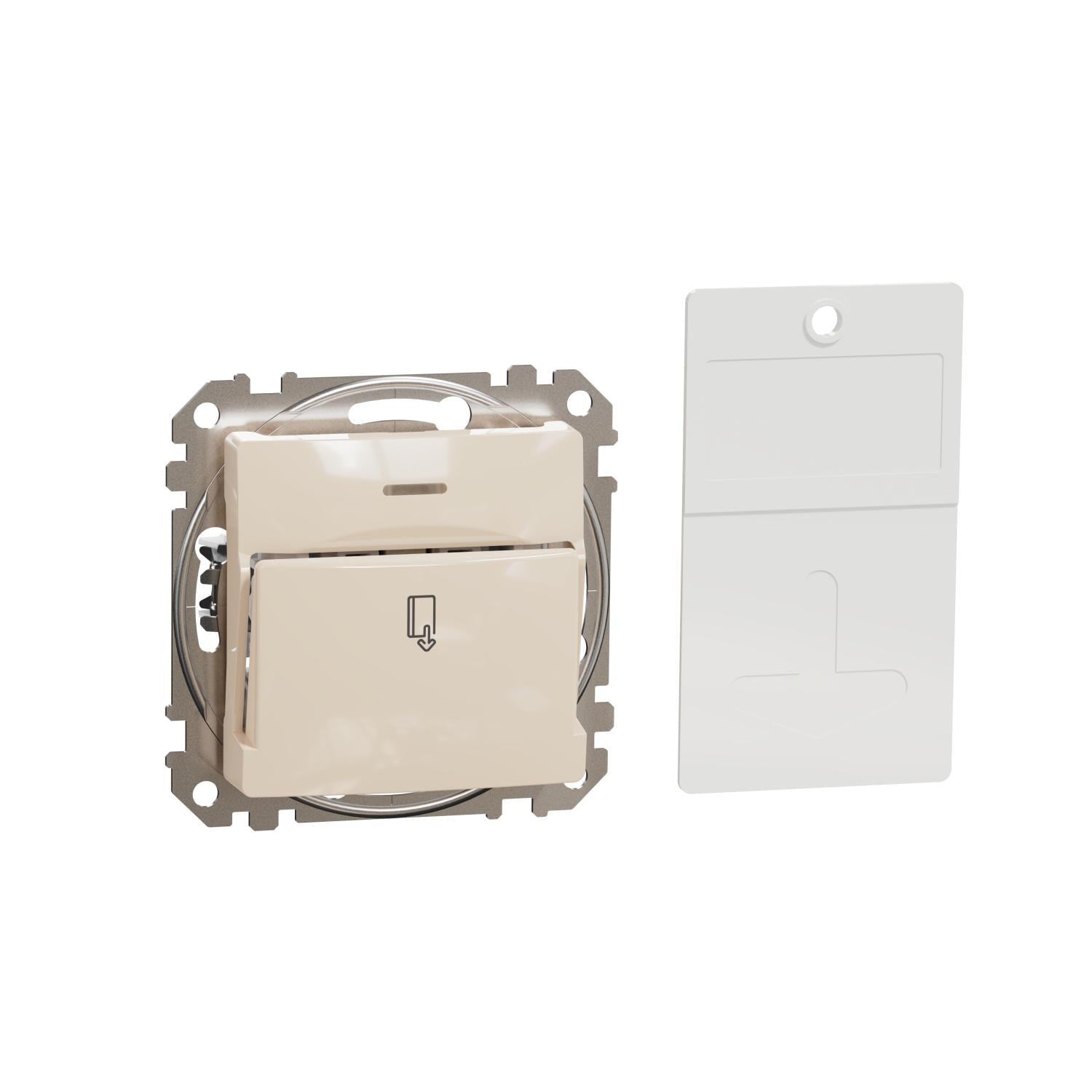 Выключатель карточный Schneider Electric Sedna Design & Elements 10А Бежевый (SDD112121) Выключатель карточный Schneider Electric Sedna Design & Elements 10А Бежевый (SDD112121)