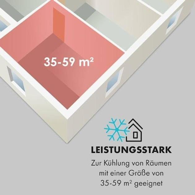 Кондиционер мобильный KLARSTEIN Metrobreeze New York Smart 12000 BTU/3,5 кВт (10035802) - фото 4