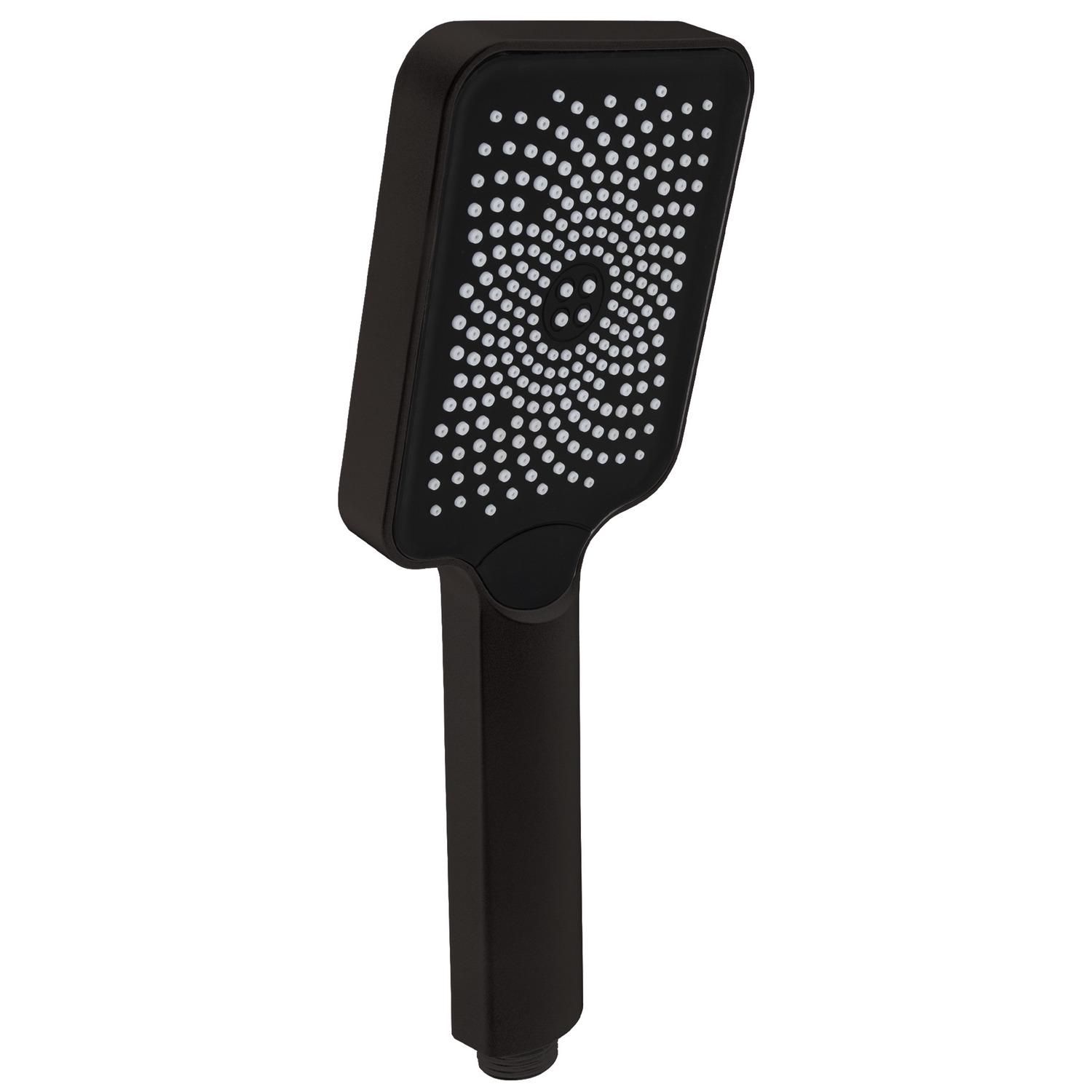 Душевая лейка Q-tap Rucni QTRUC125BLM45778 однорежимная 95 мм Черный (235462)