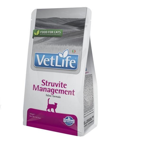 Корм сухой Farmina Vet Life Management Struvite для кошек при рецидивах струвитных уролитов 400 г (2998381543)